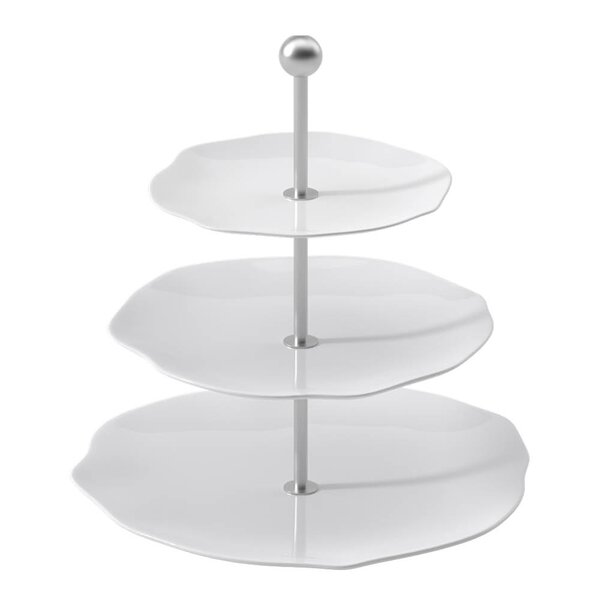 Villeroy & Boch Pura kakefat med 3-etasjer 27 cm hvit