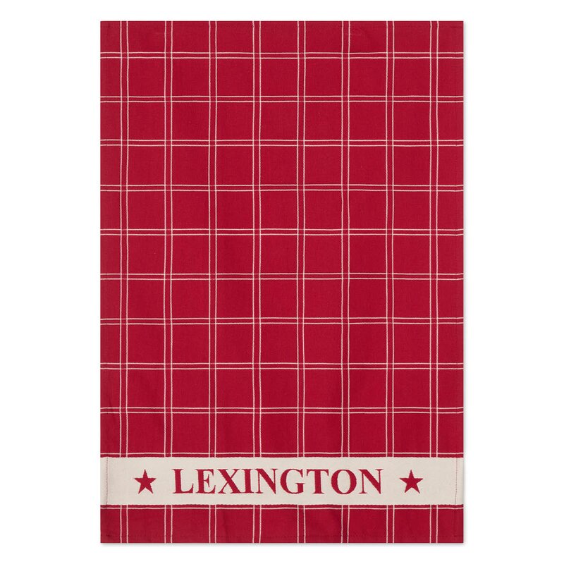Lexington Jacquard kjøkkenhåndkle 50x70 cm 2 stk rø/hvit
