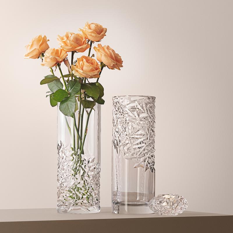 Orrefors Carat vase høy slipning 37 cm