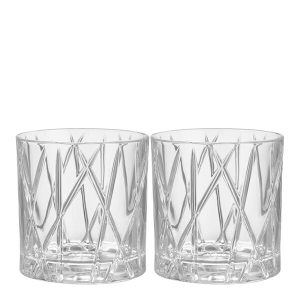 Orrefors City double old fashioned-glass 34 cl 2 stk