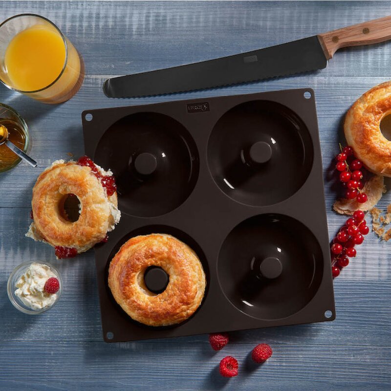 Lurch Flexiform Bagels bakeform til 4 stk bagels