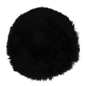 Natures Collection Sitteunderlag new zealand saueskinn lang ull 34 cm black