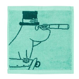 MoominArabia Mummi håndkle 25x25 cm Mummipappa blågrønn