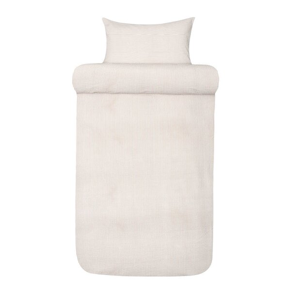 Høie Lykke krepp sengesett 140x200 cm muldvarp