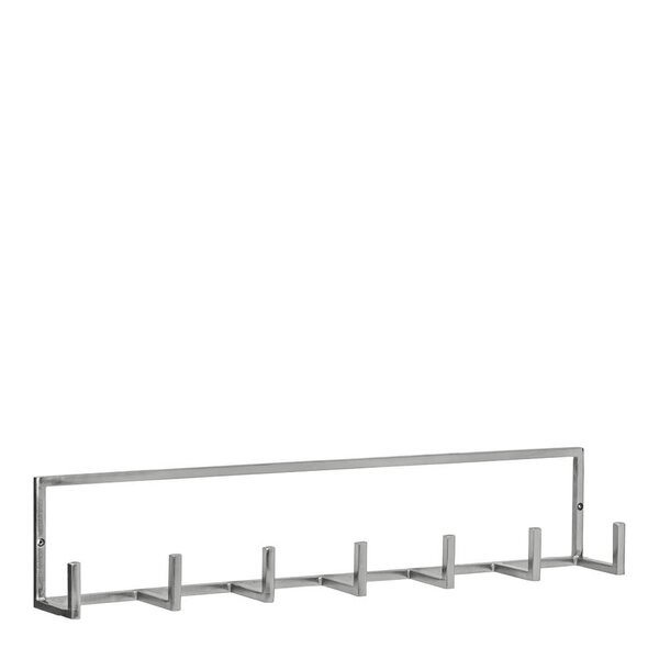 House Doctor Rack knaggstativ i jern 60x8x12 cm sølvfinish