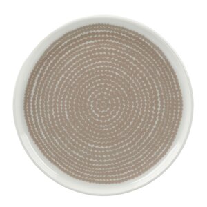 Marimekko Siirtolapuutarha asjett 13,5 cm hvit/beige