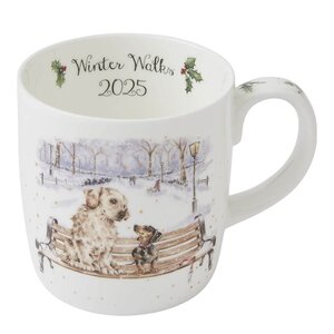 Wrendale Design Winter Walks årskrus 2025 40 cl hvit