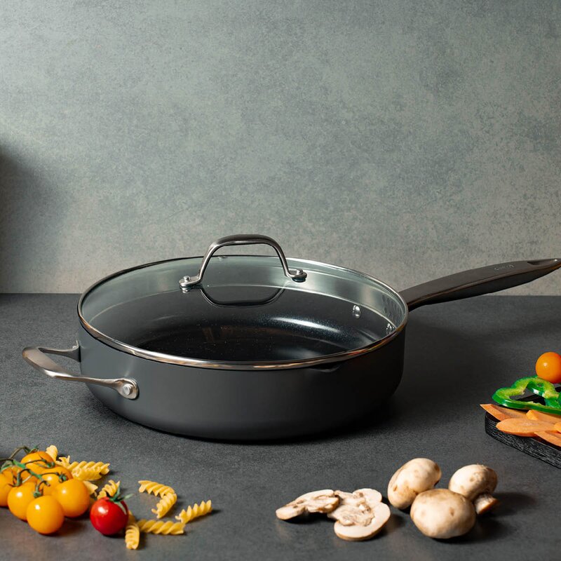Zyliss Ultimate Pro keramisk sautepanne 28 cm med lokk svart