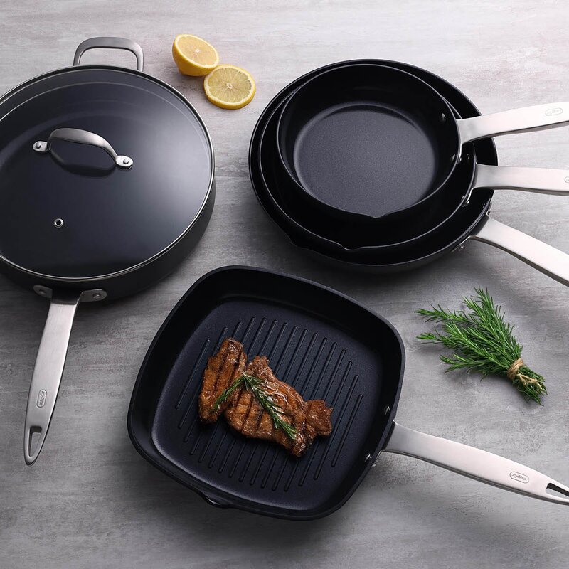 Zyliss Ultimate Pro keramisk sautepanne 28 cm med lokk svart