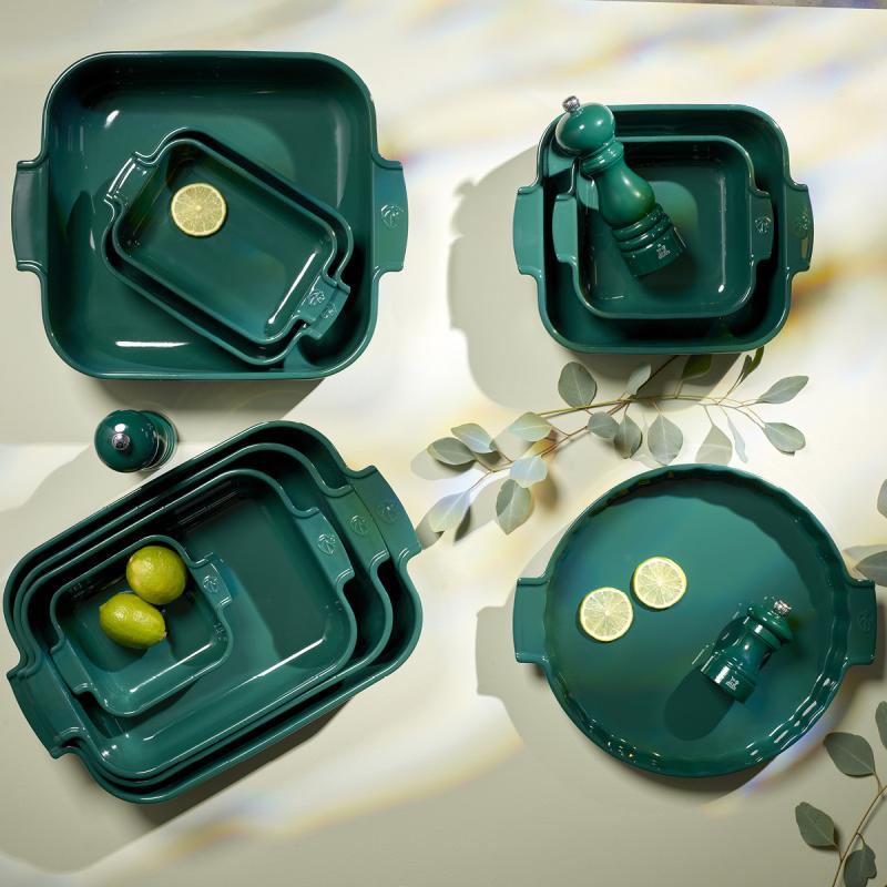 Peugeot Appolia ildfast form keramik 22 cm grønn