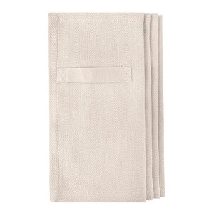 The Organic Company Serviett i bomull 20x20 cm 4 stk stone