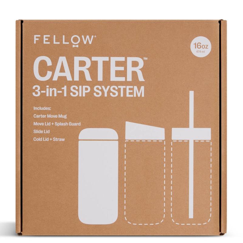 Fellow Carter 3-1 sip system travel mug 47,5 cl hvit 
