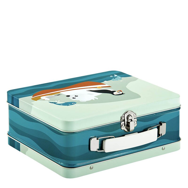 Blafre Lundefugl koffertboks 8x16x19 cm blå