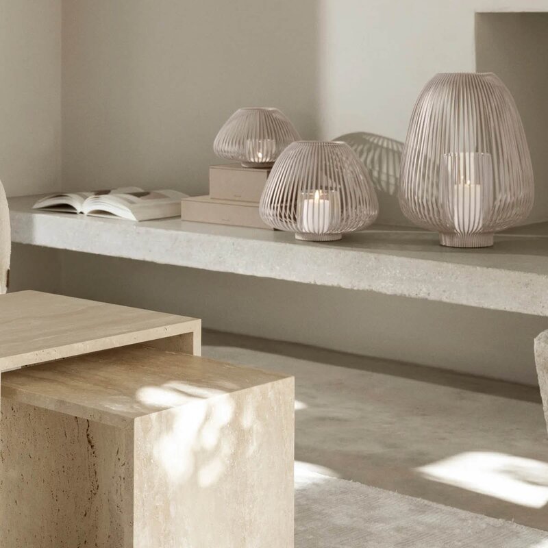 Blomus Lyva lanterne 17 cm beige