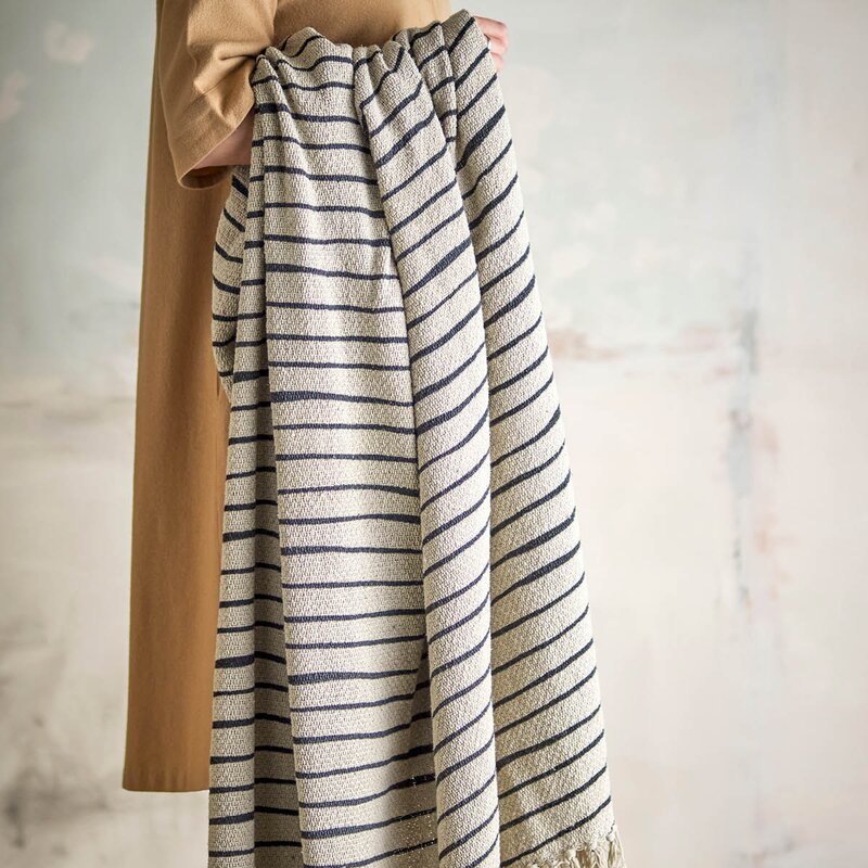 Bloomingville Pledd Eia 160x130 cm natur