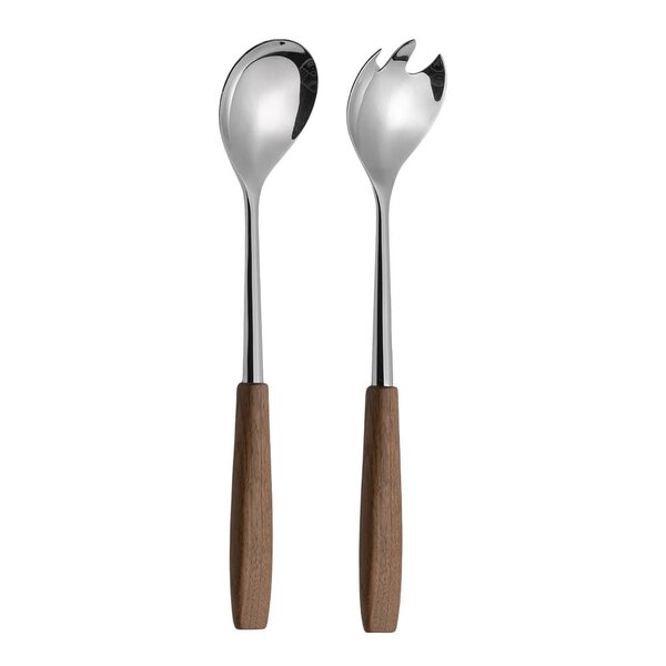 Bjørklund Treskaft salatbestikk 2 deler valnøtt