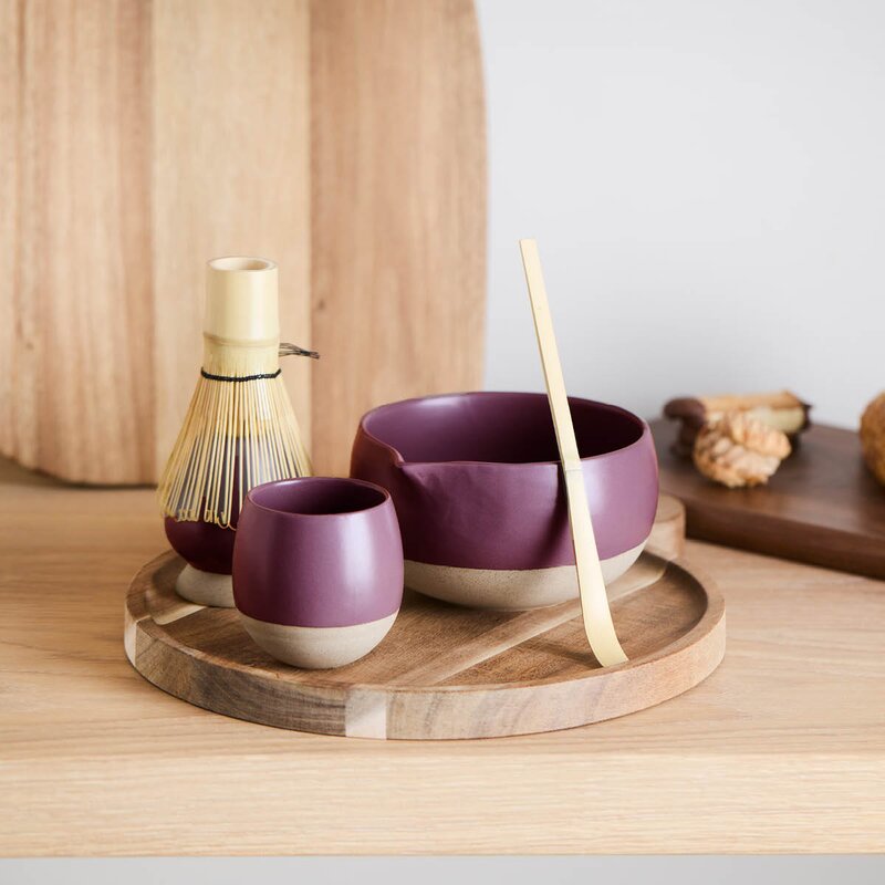 Point Virgule Matcha sett 4 stk burgunder