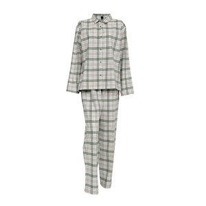 Høie Gabriel flanell pyjamas dame str L dempet grønn