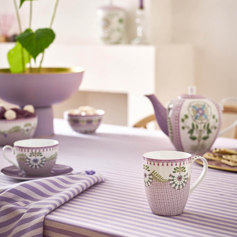 Pip Studio Lily & Lotus krus stor 36,5 cl 2 stk off-white