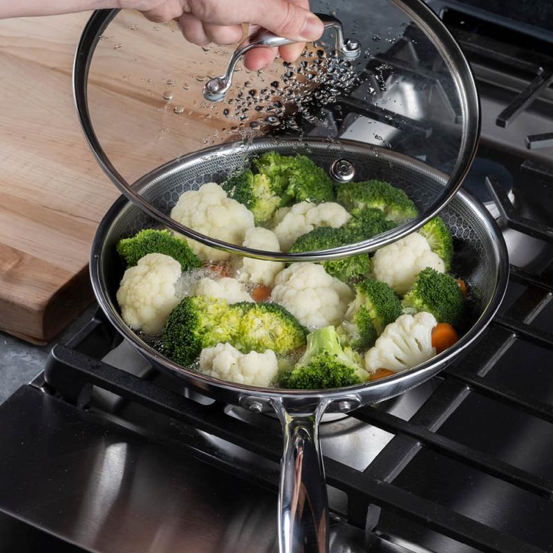 Hexclad Hybrid wok m/lokk 36 cm