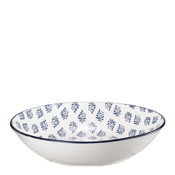 Stiernholm Sakura dyp tallerken 20 cm 80 cl hvit/blå