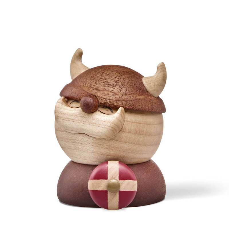 FableWood Holger Viking trefigur 7 cm gummitre/sapele/lønn