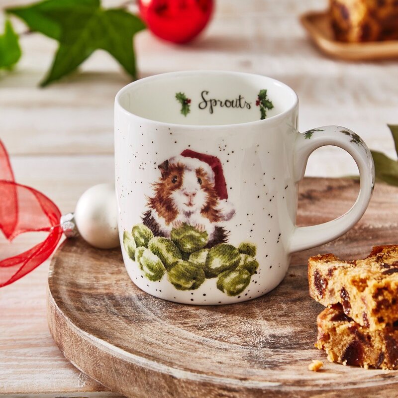 Wrendale Design Kopp Christmas Sprouts 31 cl