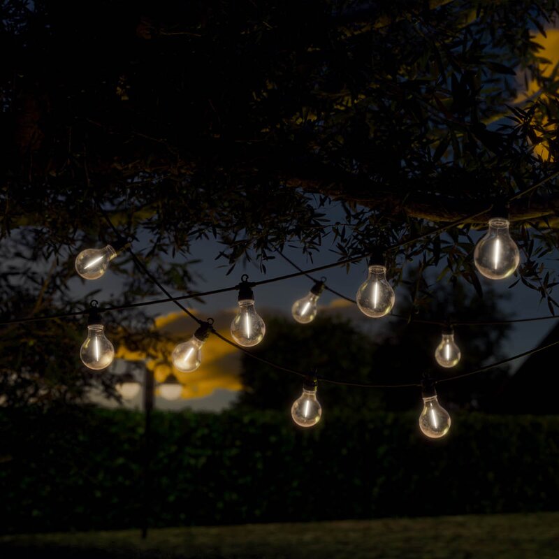 DeluxeHomeart LED lyslenke ekstrasett stor 5 m klar