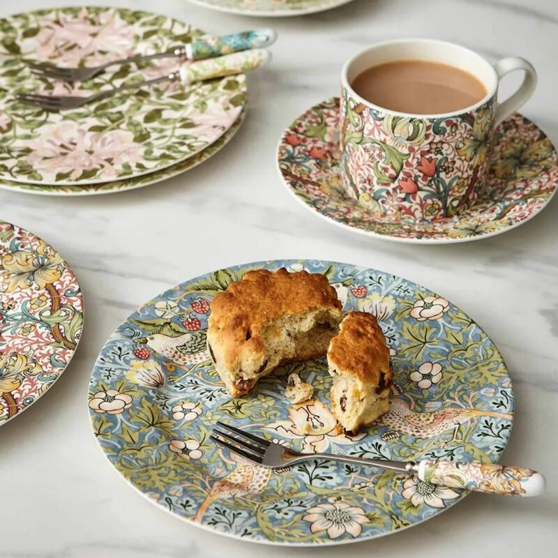 Spode Morris & Co tallerken 20 cm 4 stk