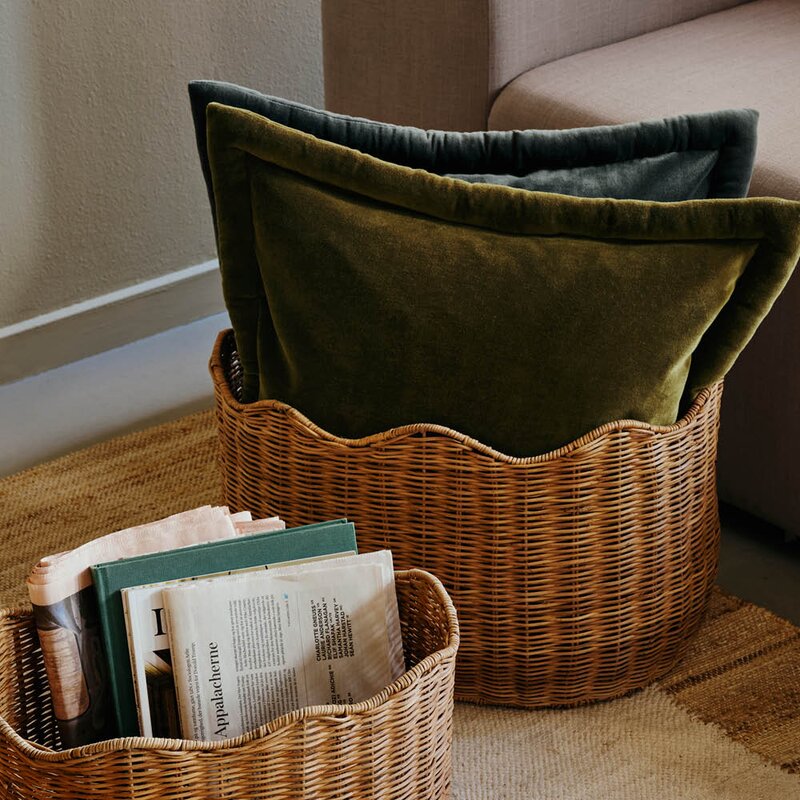 Broste Copenhagen Viola putetrekk 50x50 cm teal