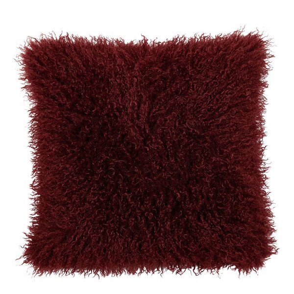 Fondaco Curly putetrekk 48x48 cm vinrød
