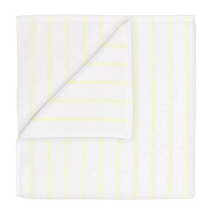 Blomus Arto badehåndkle 140x70 cm hvit/gul tynne striper