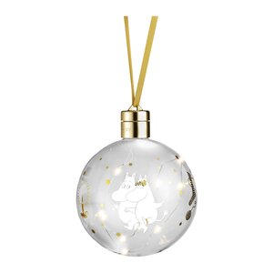 Muurla Mummi kule med LED lys 11 cm gnistrende stjerner