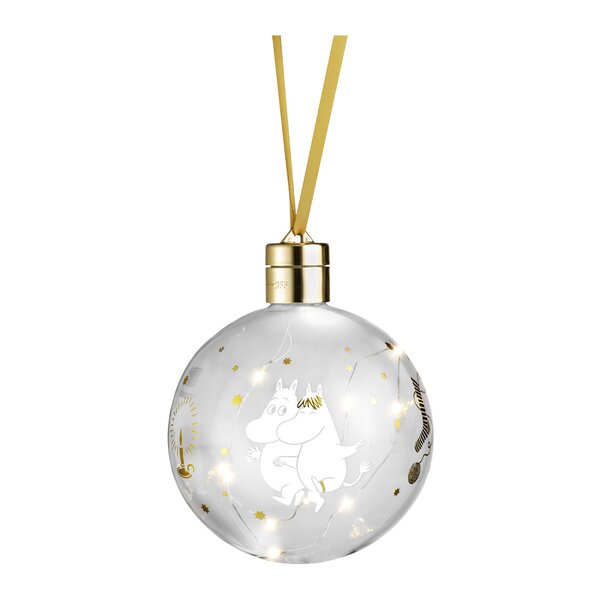 Muurla Mummi kule med LED lys 11 cm gnistrende stjerner