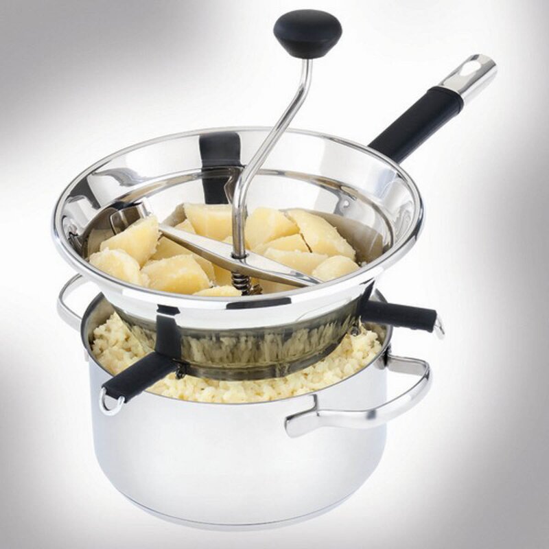 moHA! Passe Vite matkvern Ø24 cm med 3 skiver rustfritt stål