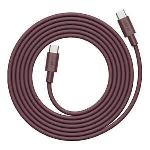 Avolt Cable 1 Bauhaus Archiv USB-C til USB-C kabel 2 m Mulberry Red