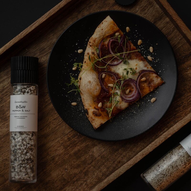 Cemo Gourmet kvern med b&w pepper og salt 