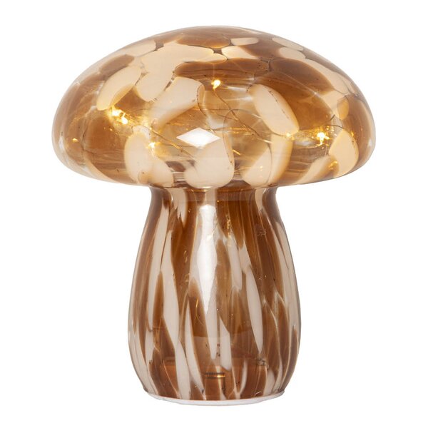 Star Trading Funghi glassdekorasjon 581-36 17 cm brun