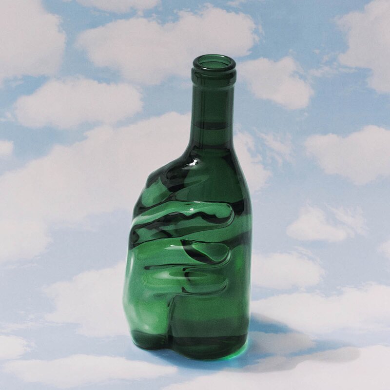 Serax Les Objets Mouleversants karaffel Edward 95 cl smaragdgrønn