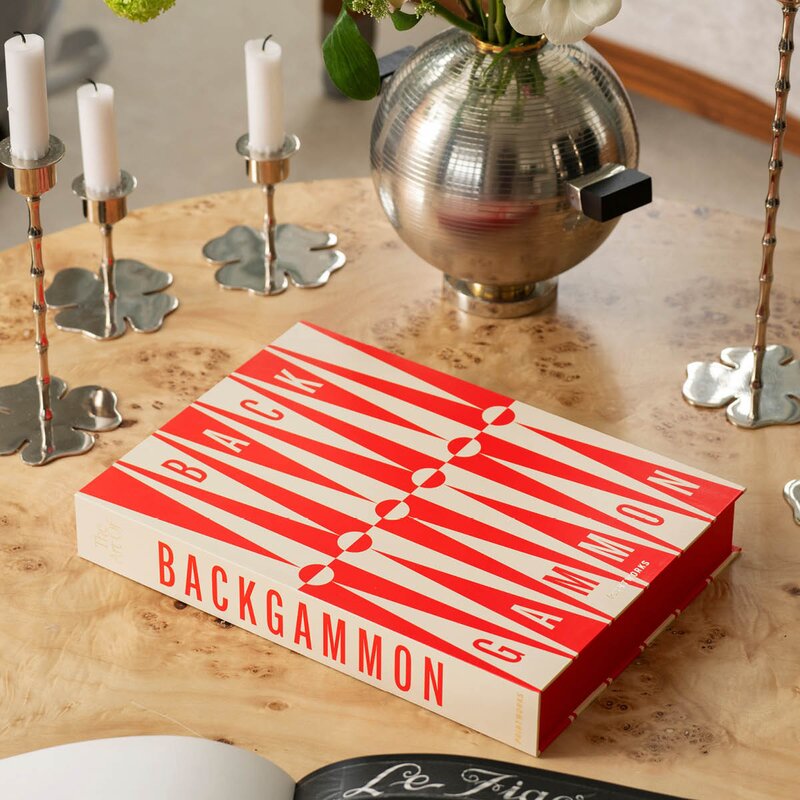 Printworks Klassisk backgammon Art of Backgammon rød/cream