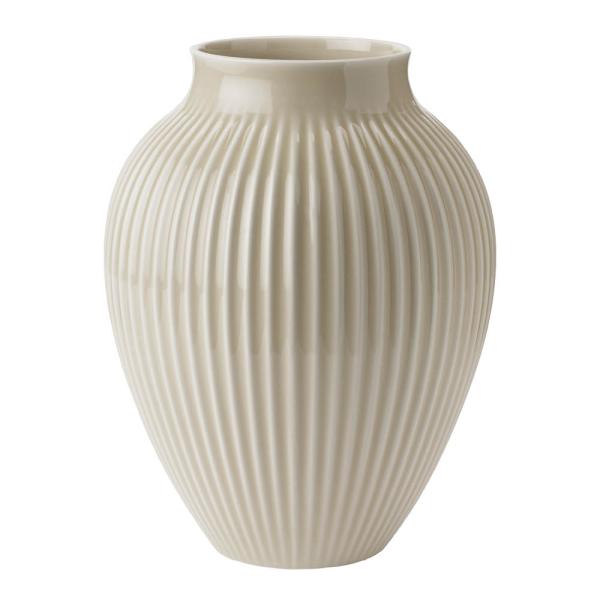 Knabstrup Keramik – Ripple vase 27 cm sand