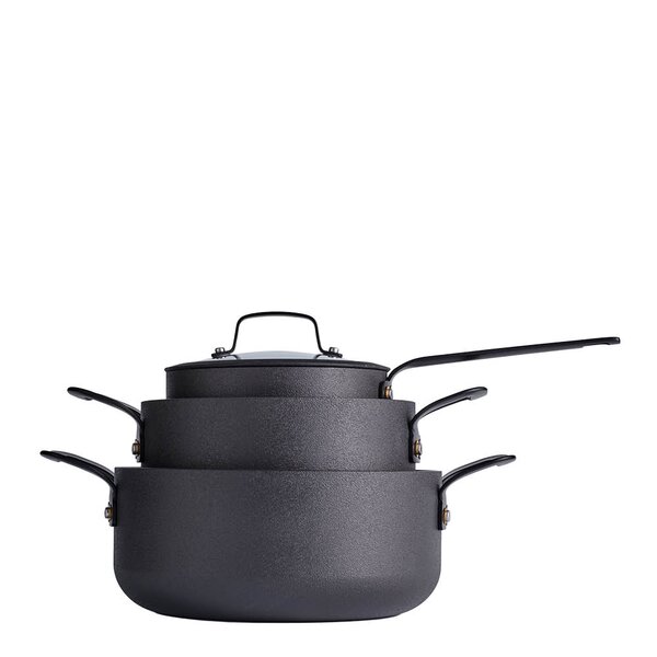 Morsø Gusto grytesett 6 deler svart aluminium