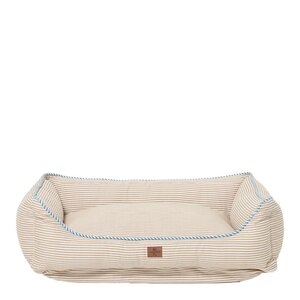 Lexington Hundeseng 60x80 cm beige/hvit/blå stripete