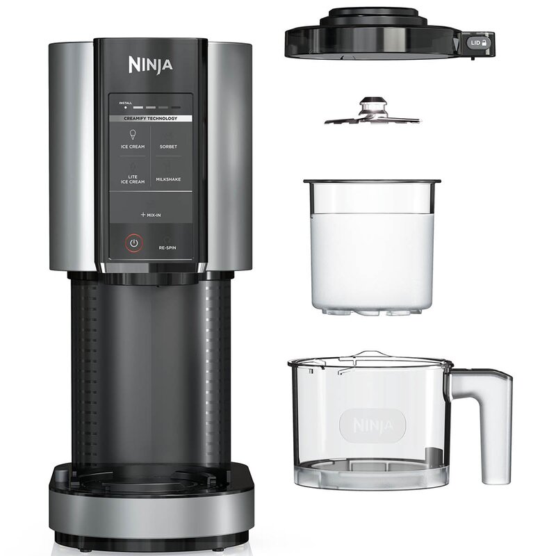 Ninja CREAMi Deluxe Iskremmaskin NC302EU 800W sølv/svart