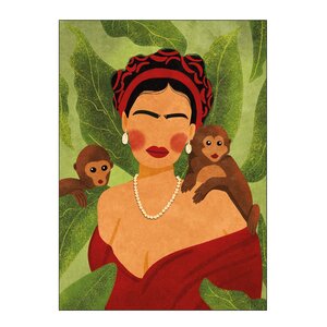 Poster & Frame Raissa Oltmanns poster 30x40 cm frida and monkeys