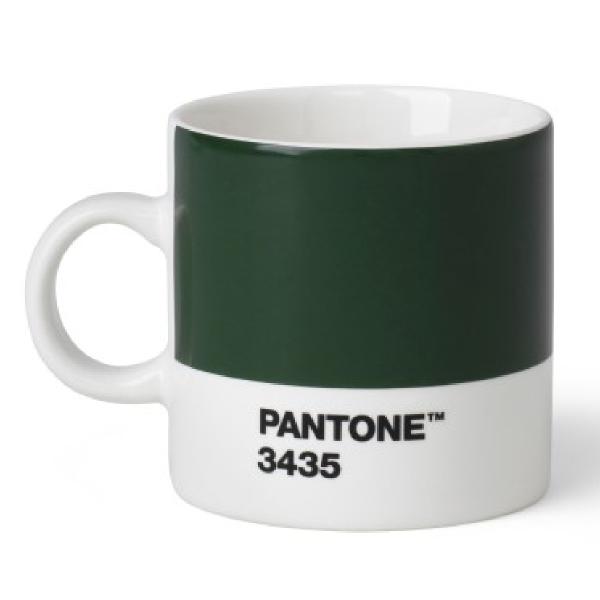Copenhagen Design PANTONE espressokopp med hank 12 cl mørk grønn