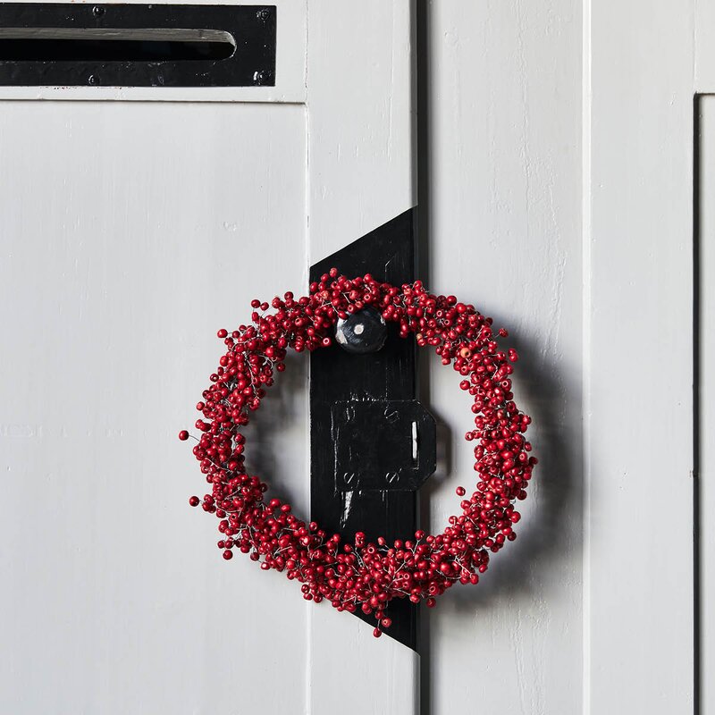 House Doctor Winter krans 23 cm rød