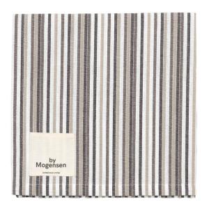 By Mogensen Tøyserviett 55x55 cm small stripes hvit