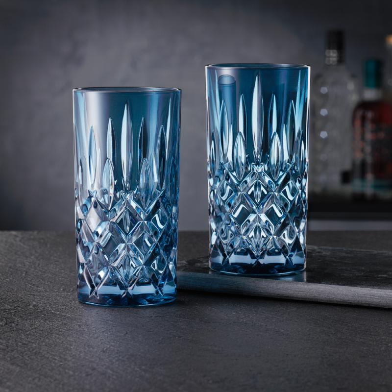 Nachtmann Noblesse Colour longdrinkglass 39,5 cl 2 stk vintage blue