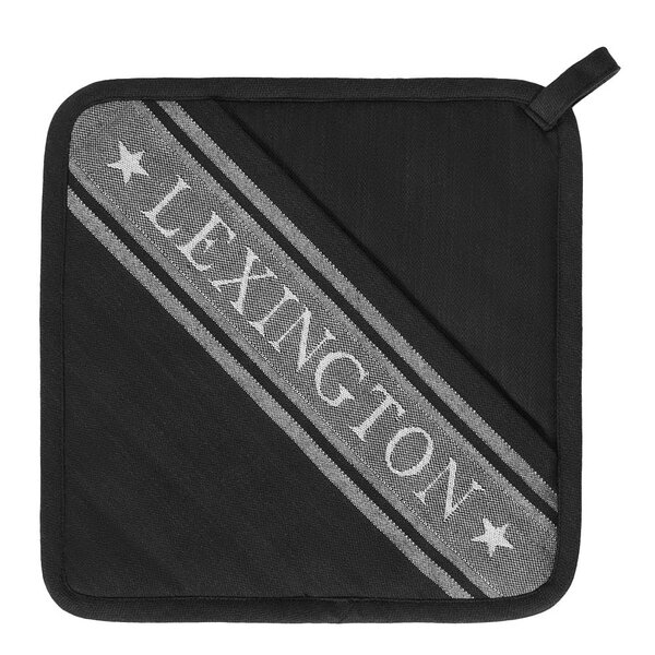 Lexington Icons gryteholder stjerne 25x25 cm svart/hvit
